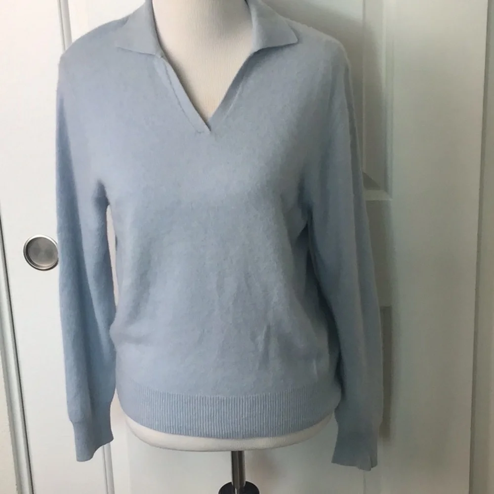 Light Blue Women's Sweater - Picture 1 of 4